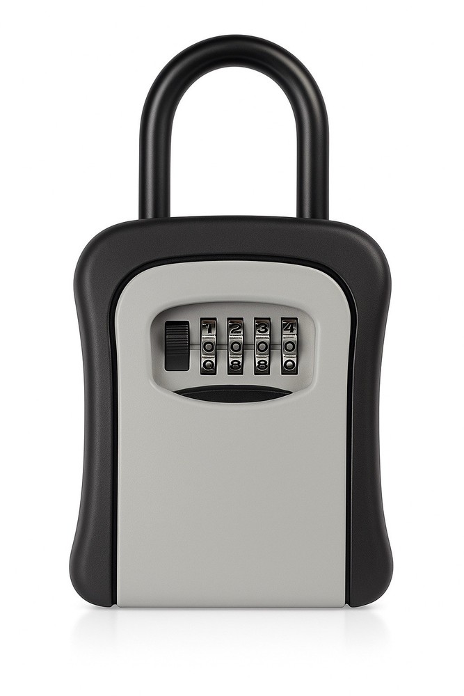Key Lock Box Wall Mount Outdoor Weatherproof 4-Digit Combination