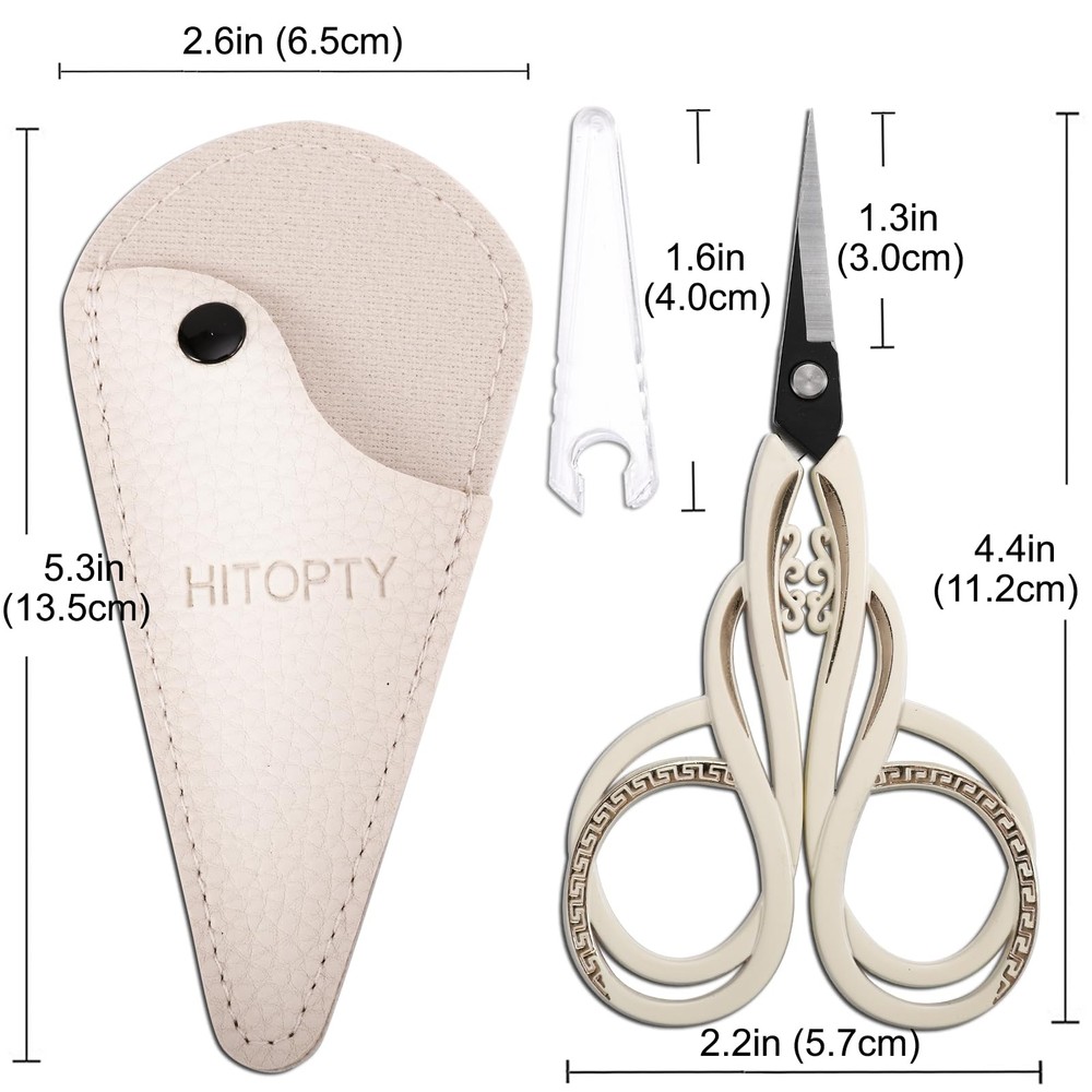 Little Sewing Scissors, Sharp Tip Precision Scissor for Craft Needlework Embr...