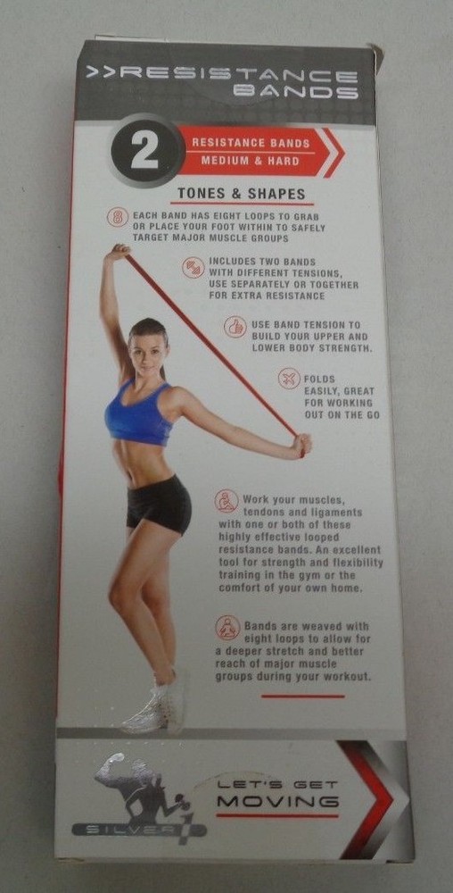 Resistance Bands New Medium & Hard By Silver One