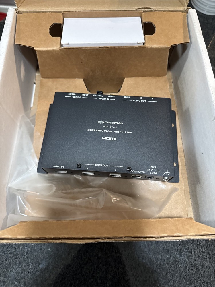 Crestron HD-DA2-4KZ-E HDMI 1:2 Distribution Amplifier 4K60 HDR
