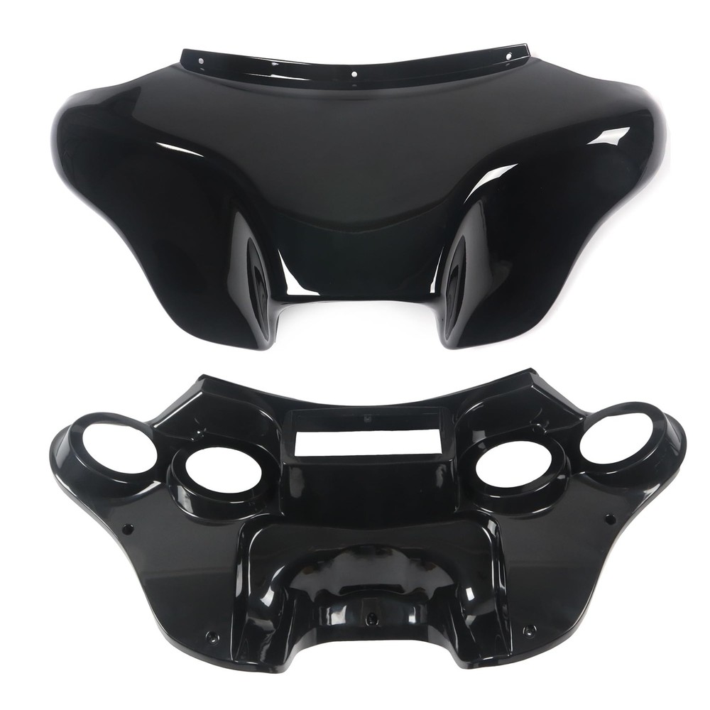 Batwing for HD Heritage Softail Fat Boy Clear Windshield 4 Speaker Mount