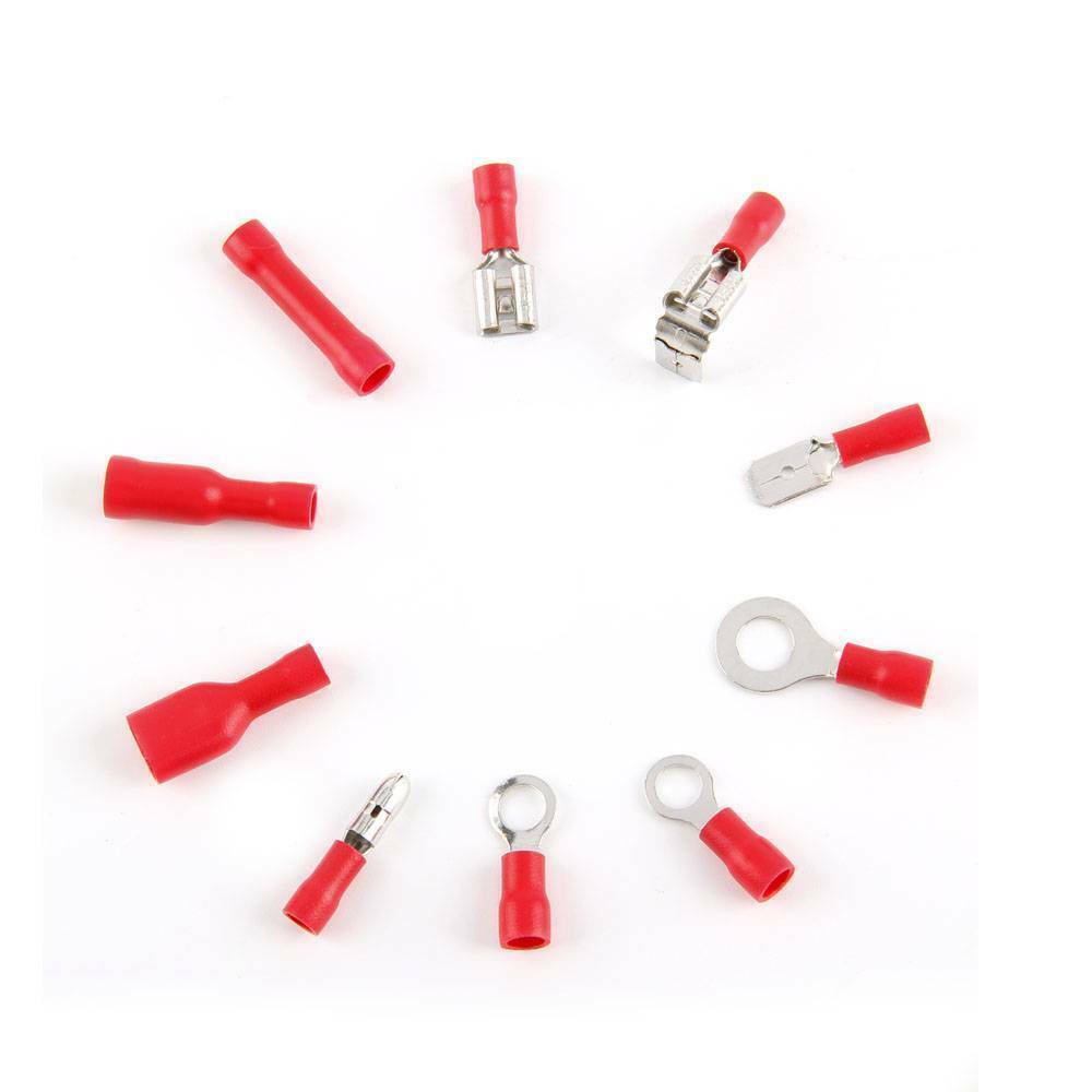 480PCS Assorted Electrical Wire Terminals Crimp Connectors Spade Insulated Kit