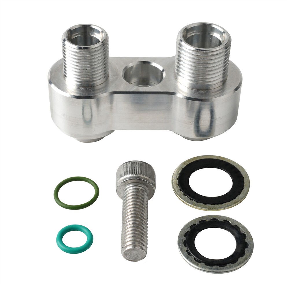 For LS Swap GM R4 A/C Compressor Straight Adapter Fitting