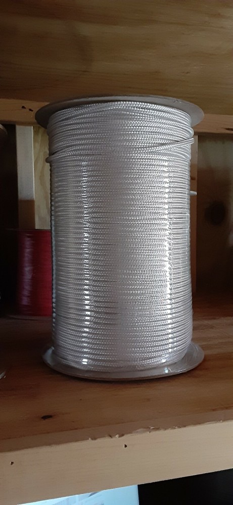 3/16" x 900 ft. Smooth Braid MFP Anchor/Camp/ Utility Rope Spool. White.