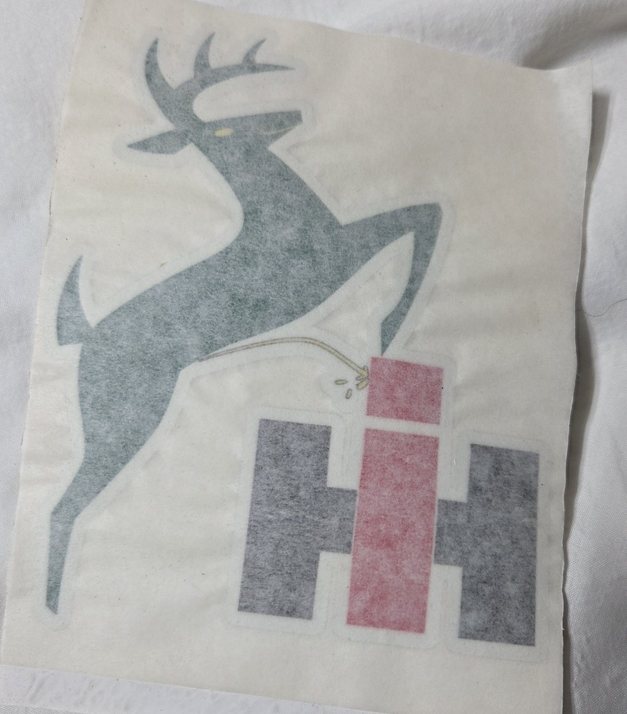 John Deere Sticker Decal 2-Legged Deer Logo, 5x6 Sheet.