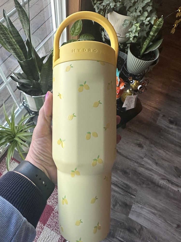 Hydrojug 🍋 Main Squeeze 32oz Sport Lemon Cup NIB HTF
