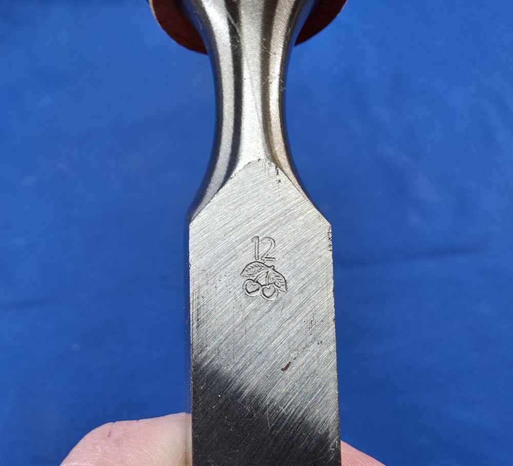 MINT 2 Cherries 12mm Mortise Chisel Square Edge Tang Chisel