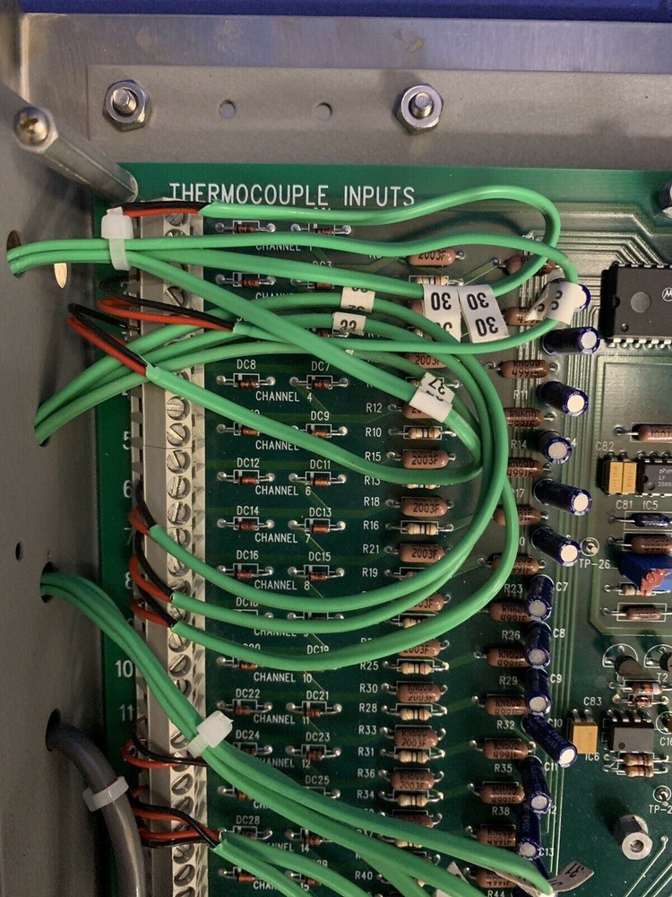 SEMY ENGINEERING MYP9001005 T/C Amplifier, 15 Input Type R, Used