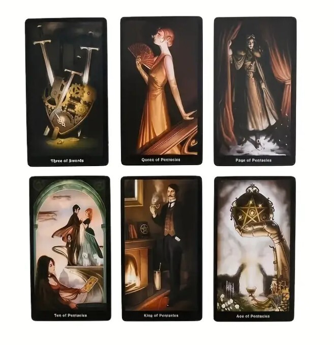 Steampunk Tarot Deck 78 Cards Divination Prophet - No Booklet