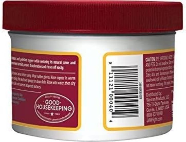 Unscented Copper & Brass Cleaner Cream - 8oz x 2 - Gentle & Effective