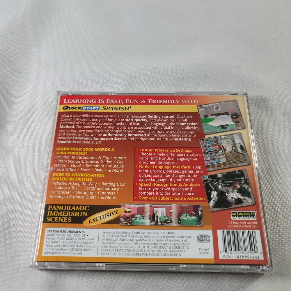 Quick Start PC CD-ROM Spanish Language Software 2004