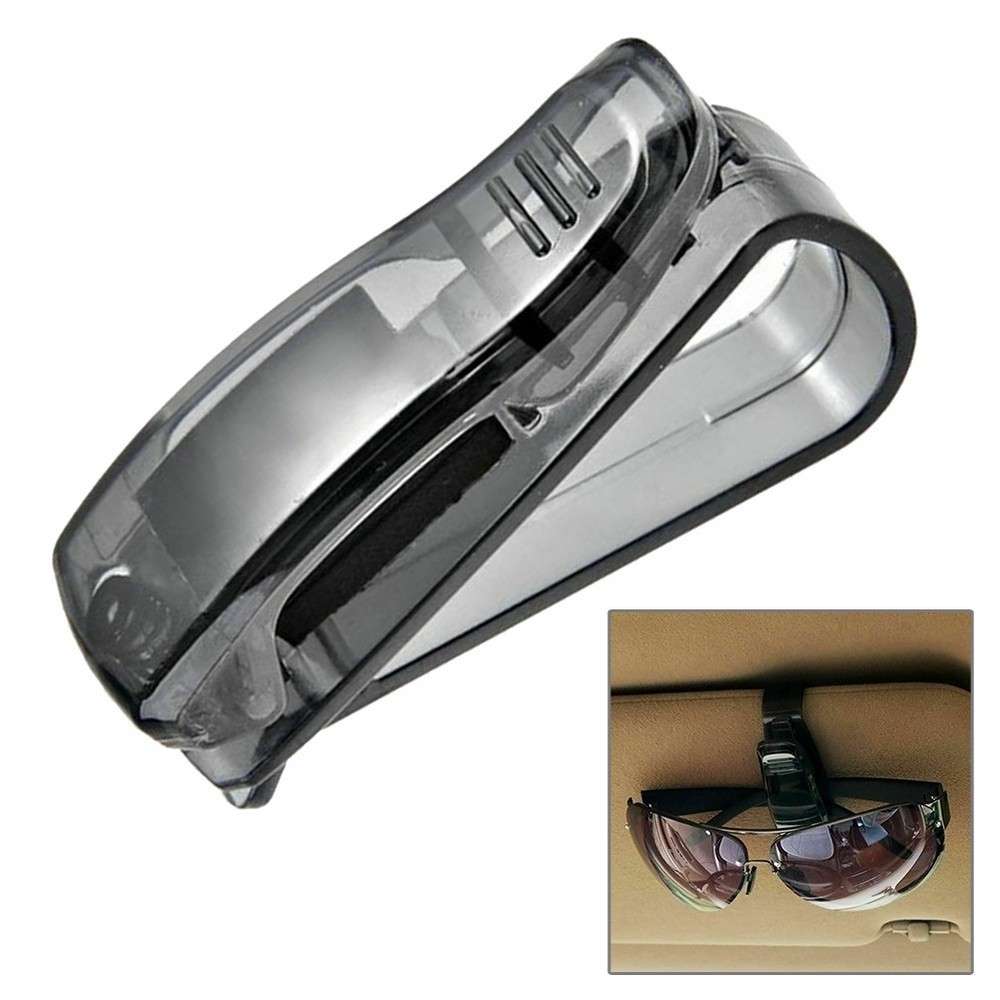 Replacement Car Glasses Clip Holder Card Holder Plastic Black Practical