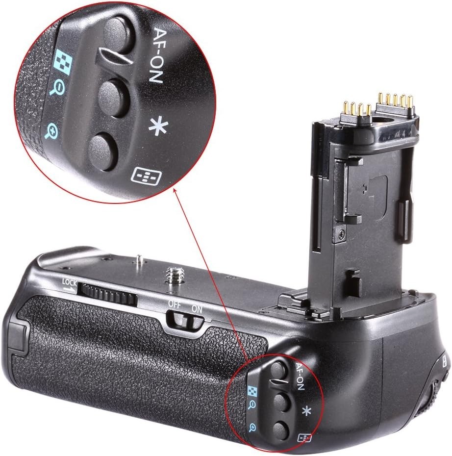 Battery Grip BG-E14 for Canon EOS 90D 80D 70D Vertical Shutter Control