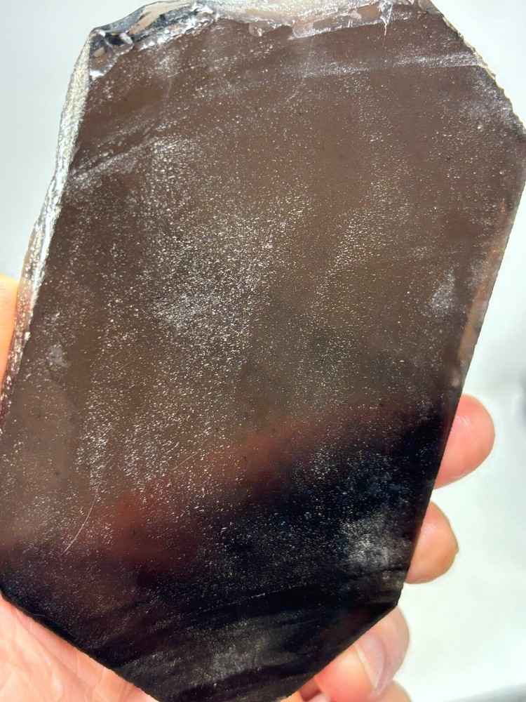 Black Obsidian Slab Lapidary Cabbing Knapping Combo ship avail
