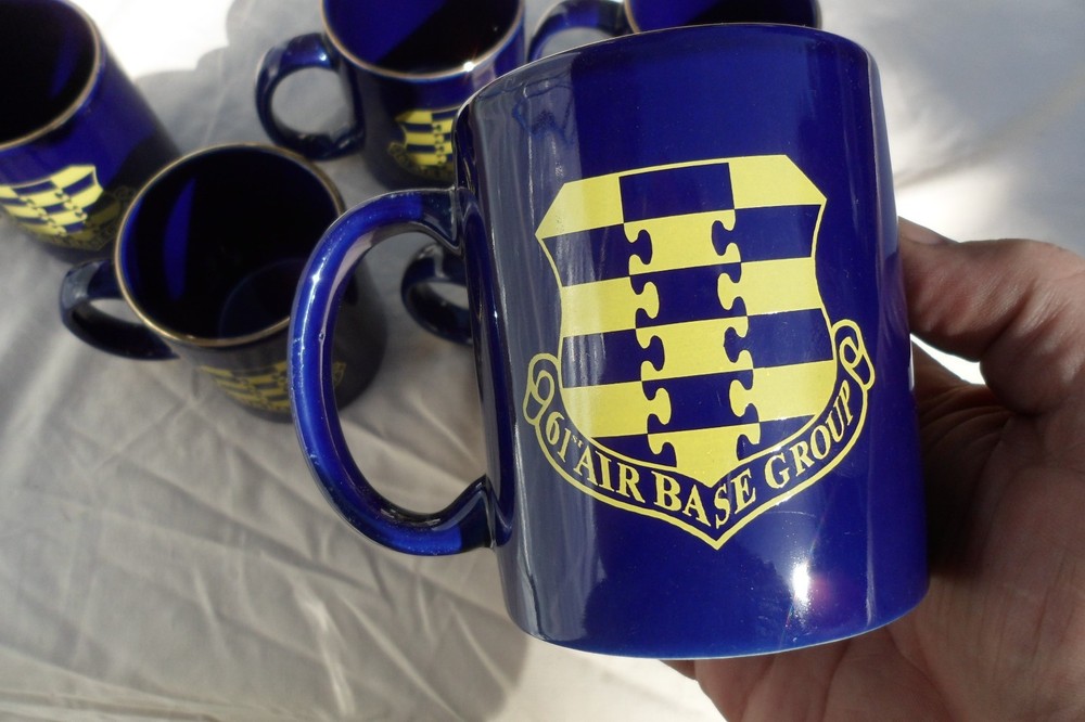 61 Air Force Base Groupceramic mug, blue