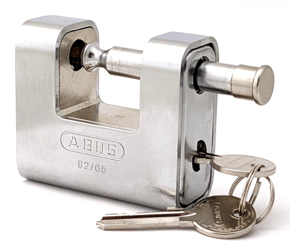 ABUS 92/65 Monoblock Sliding Shackle Padlock - Keyed Alike