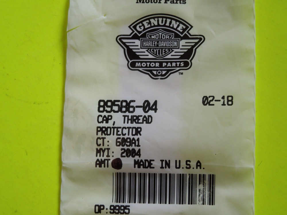 1 NOS OEM Harley Davidson Thread Protector Cap P/N 89577-95