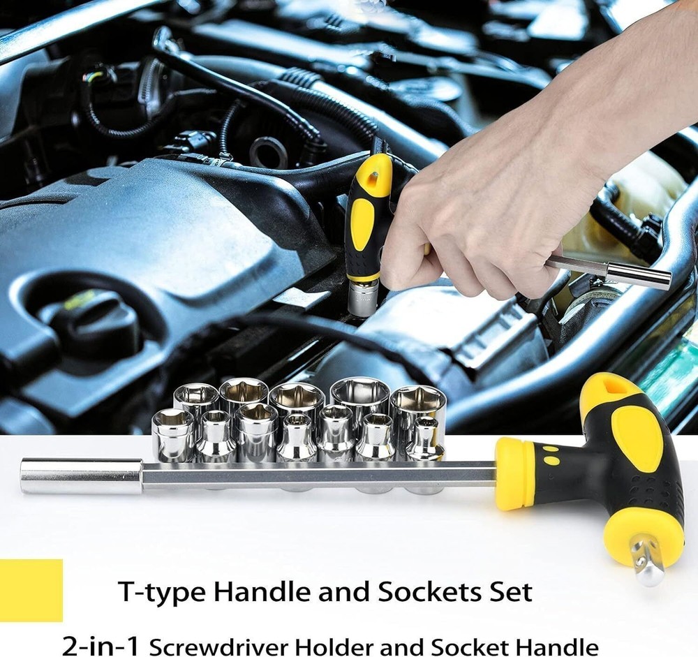 Tool Kit Household Tool Set 185-Piece General Hand Tool W/ Toolbox Storage Case