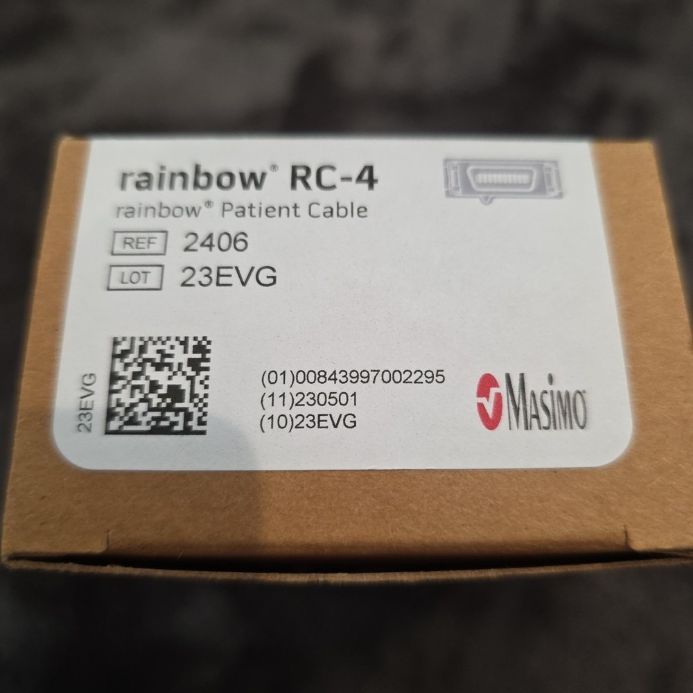 Masimo 2406 Rainbow RC-4 Patient Cable 4ft