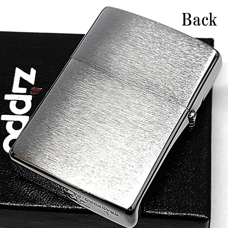 Zippo Japanesque Metal Emblem Bushido Silver One Sided Processing Lighter