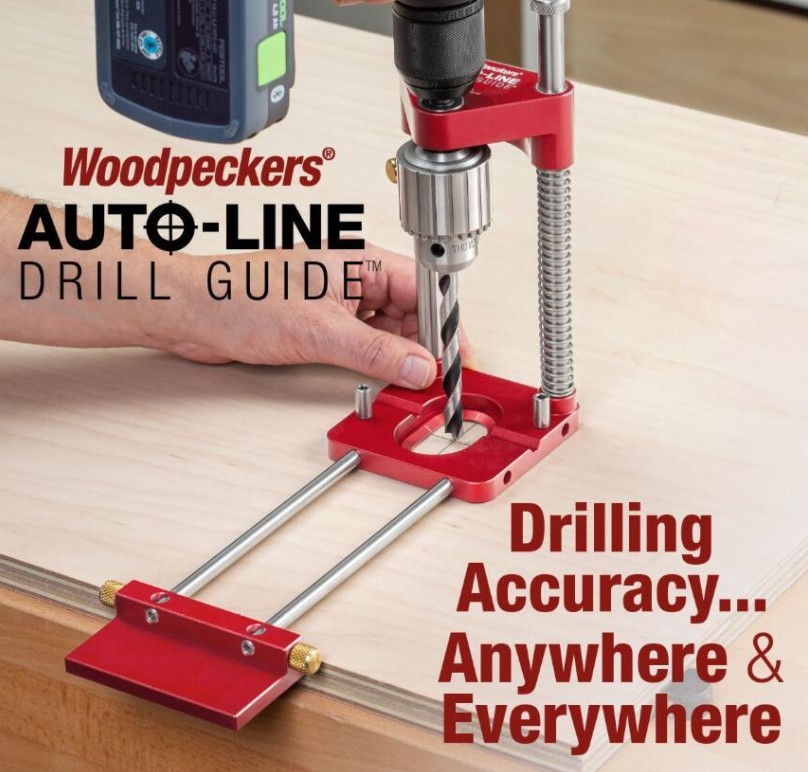 Portable Woodworking Drill Locator Adjustable Hole Punch Template Guide Tool FW
