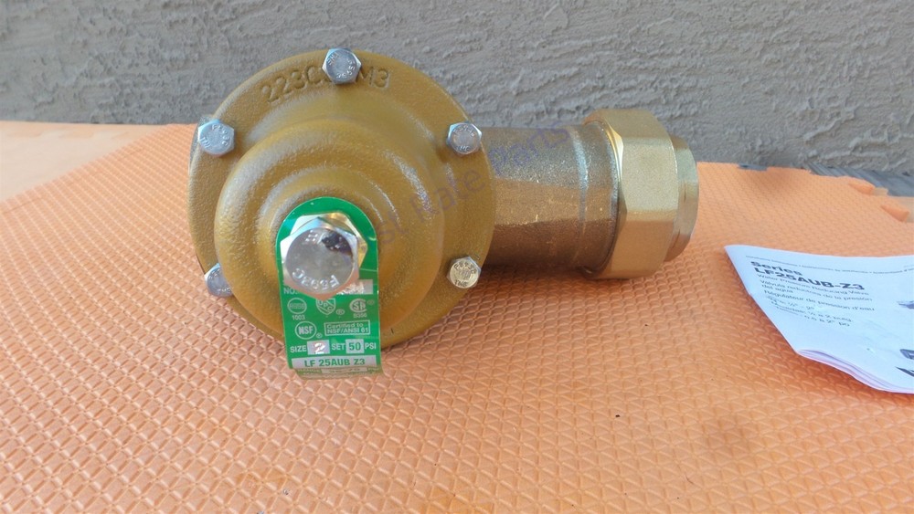 Watts 0009465 Water Pressure Reducing Valve LF25AUB-Z3 2 25-75 psi 2in Water NEW