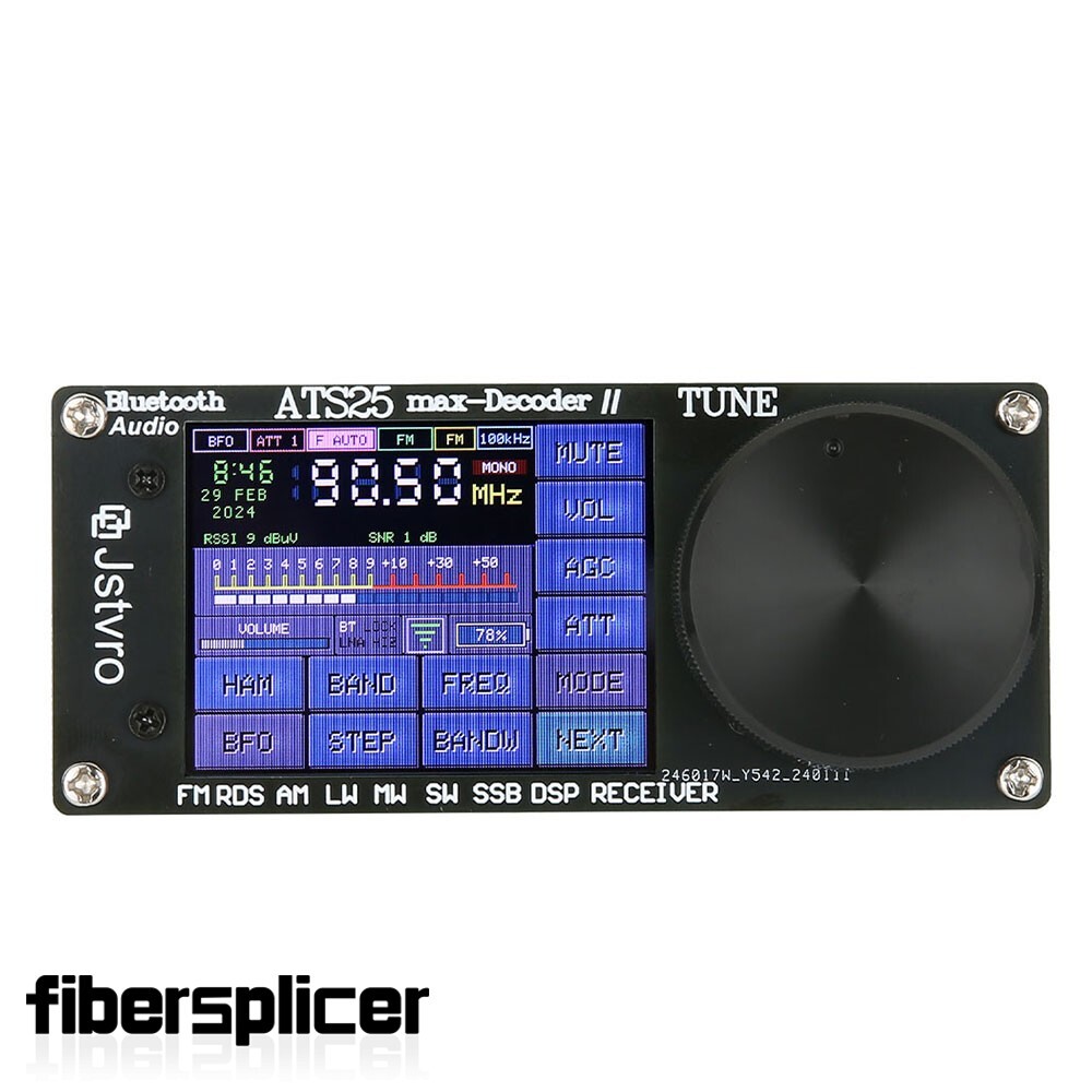 ATS25 Max Decoder II Bluetooth Full Radio Receiver FM SW SSB MW LW Receiver
