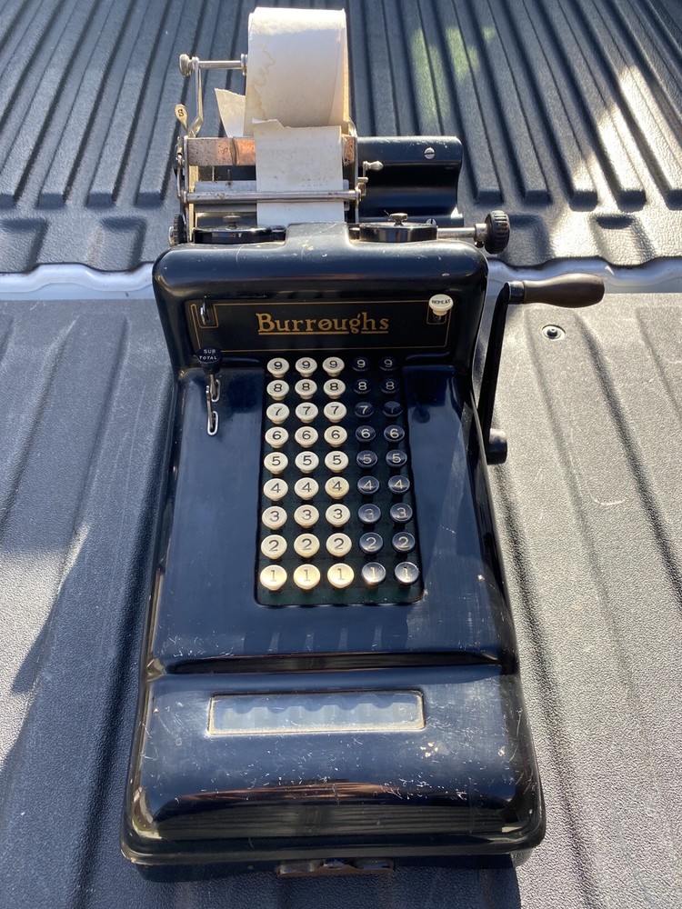 Antique Burroughs counting Machine