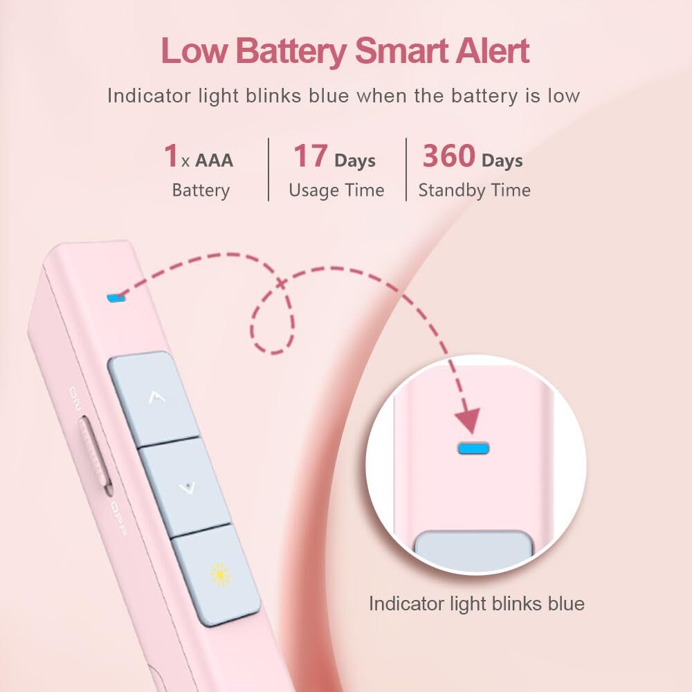 N26 Wireless Presentation Clicker Presentation Remote PowerPoint Clicker with...