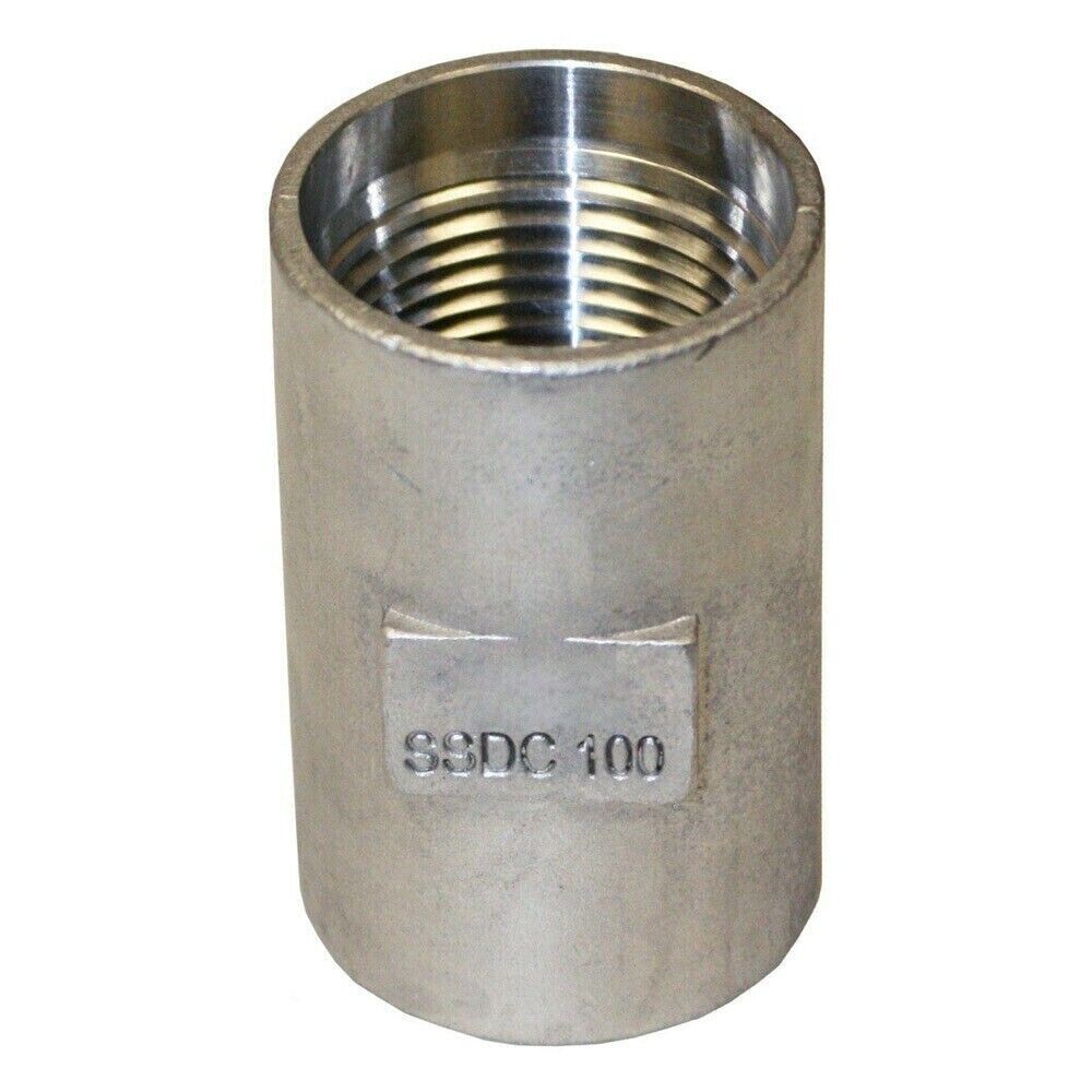 1" Threaded Drop Pipe Stainless Steel Coupling Merrill Mfg SSDC100 *FREE SHIP*