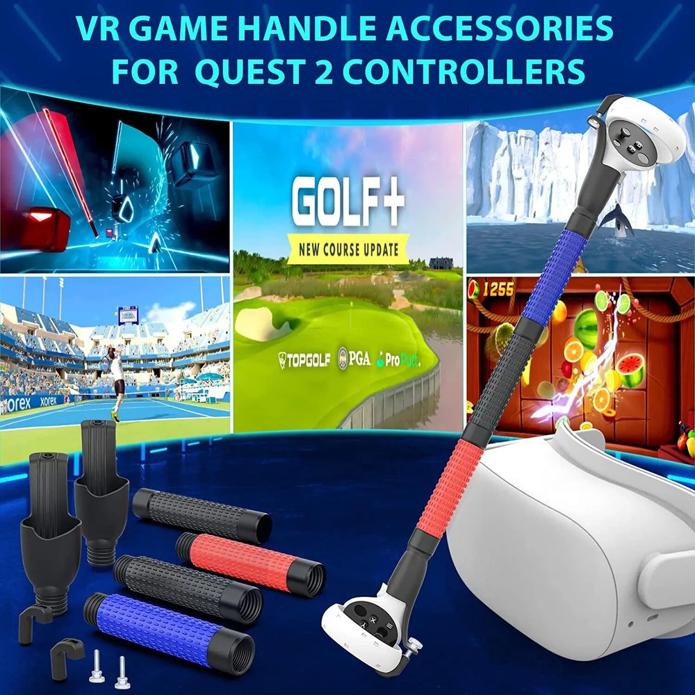 VR Game Handle Accessories for Quest 2 Controllers, Handles Extension Grips for