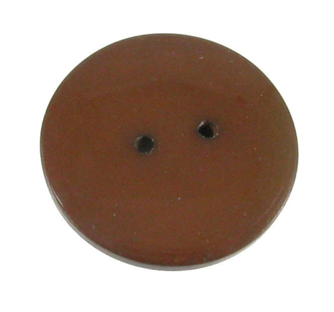Vintage Brown Casein Whistle Button (NOT VI)