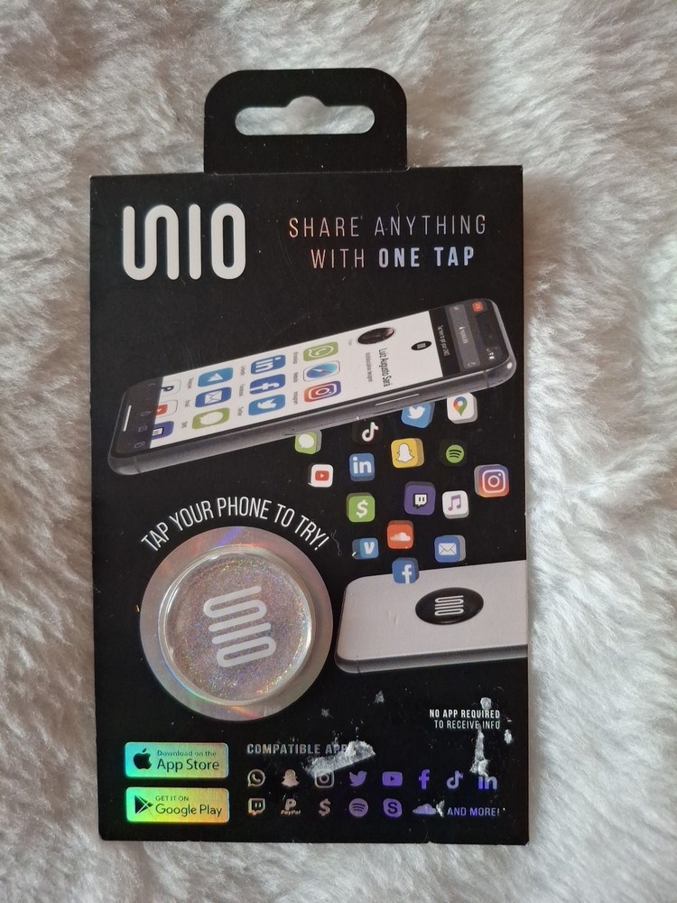 UNIO Link App NFC Wireless Transfer RFID iPhone Android Smartphone Tag (NEW)