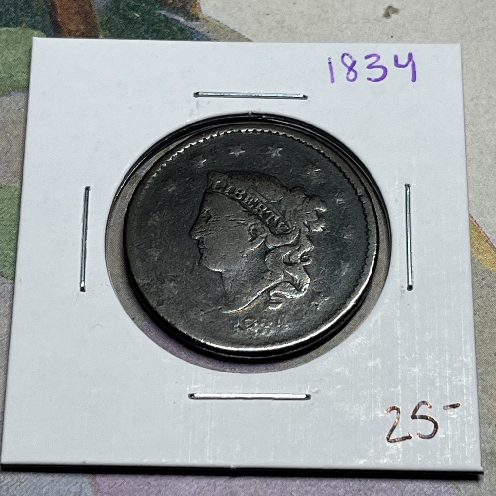 1834 Large Cent Copper Coin Collection