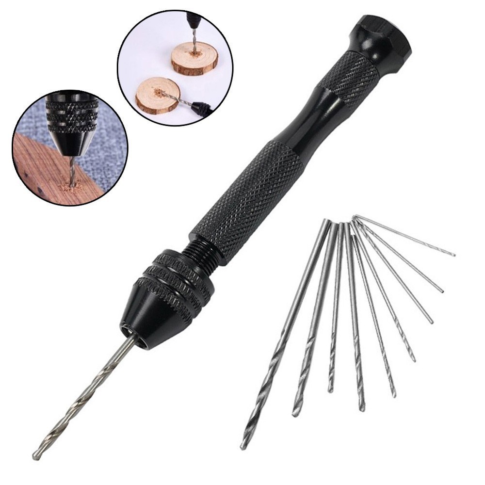 High Quality Hand Drill Plastic Small Study Wood Compact DIY Exquisite