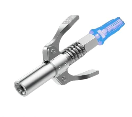 Locking Grease Gun Coupler Allows For Easy Release Of Grease From Grea