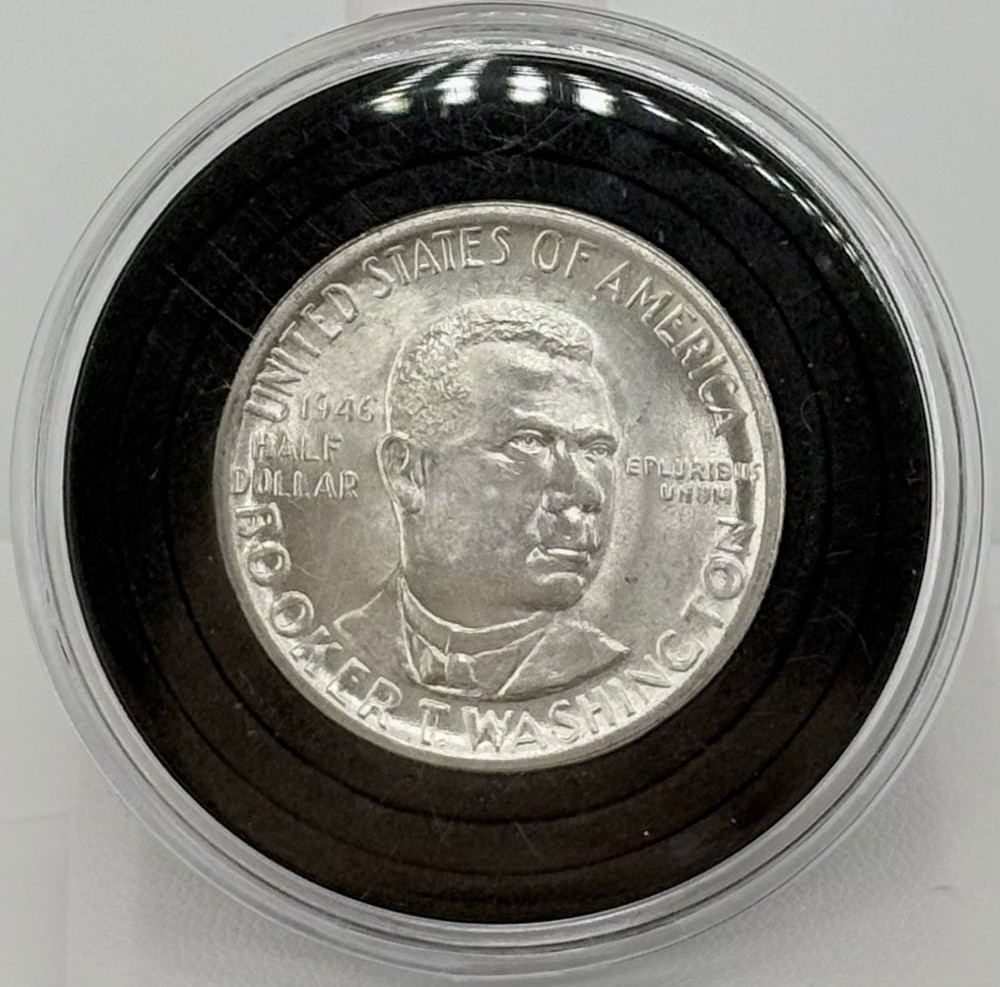 1946 Booker T. Washington Silver Half Dollar Uncirculated