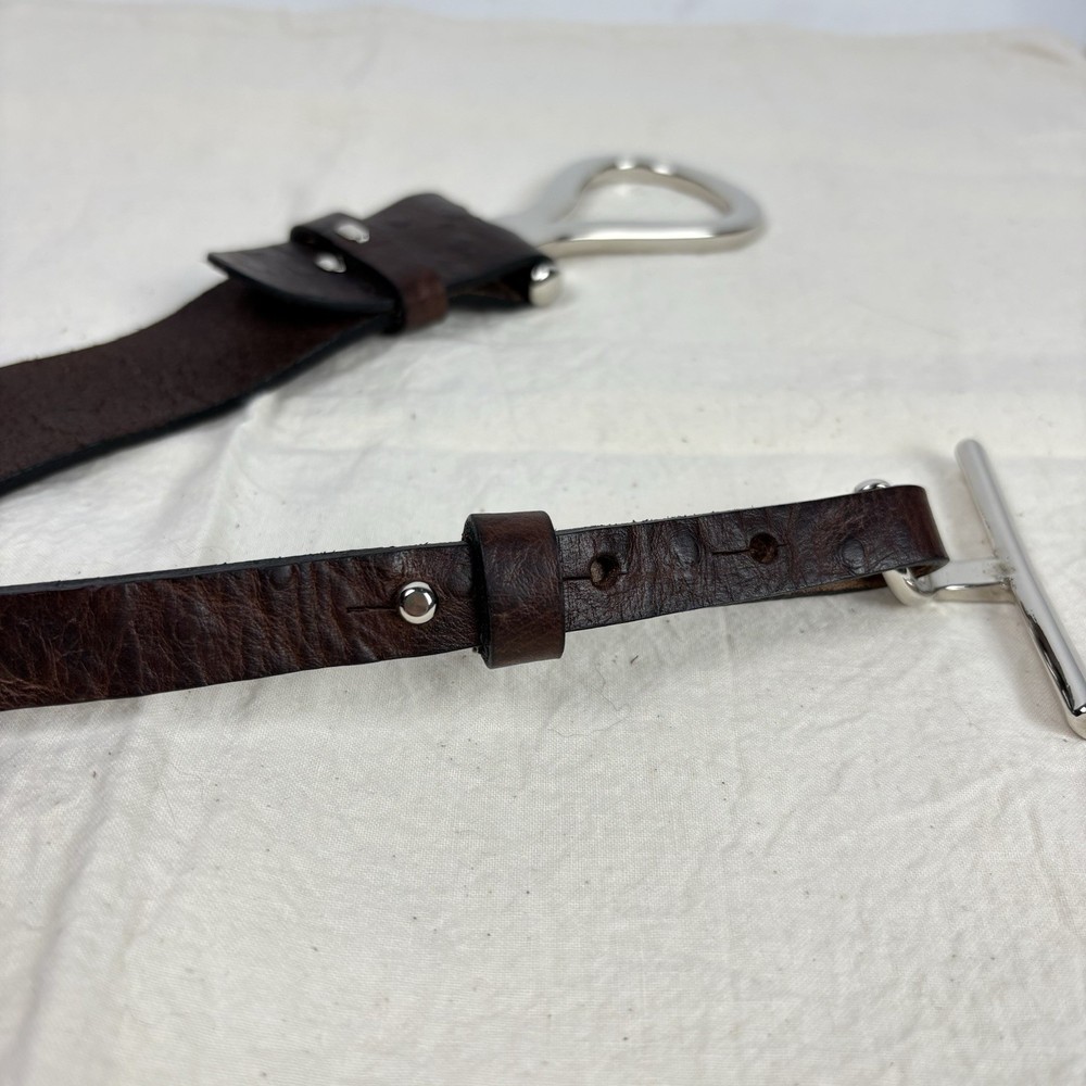 Clara Perri Brown Leather Belt