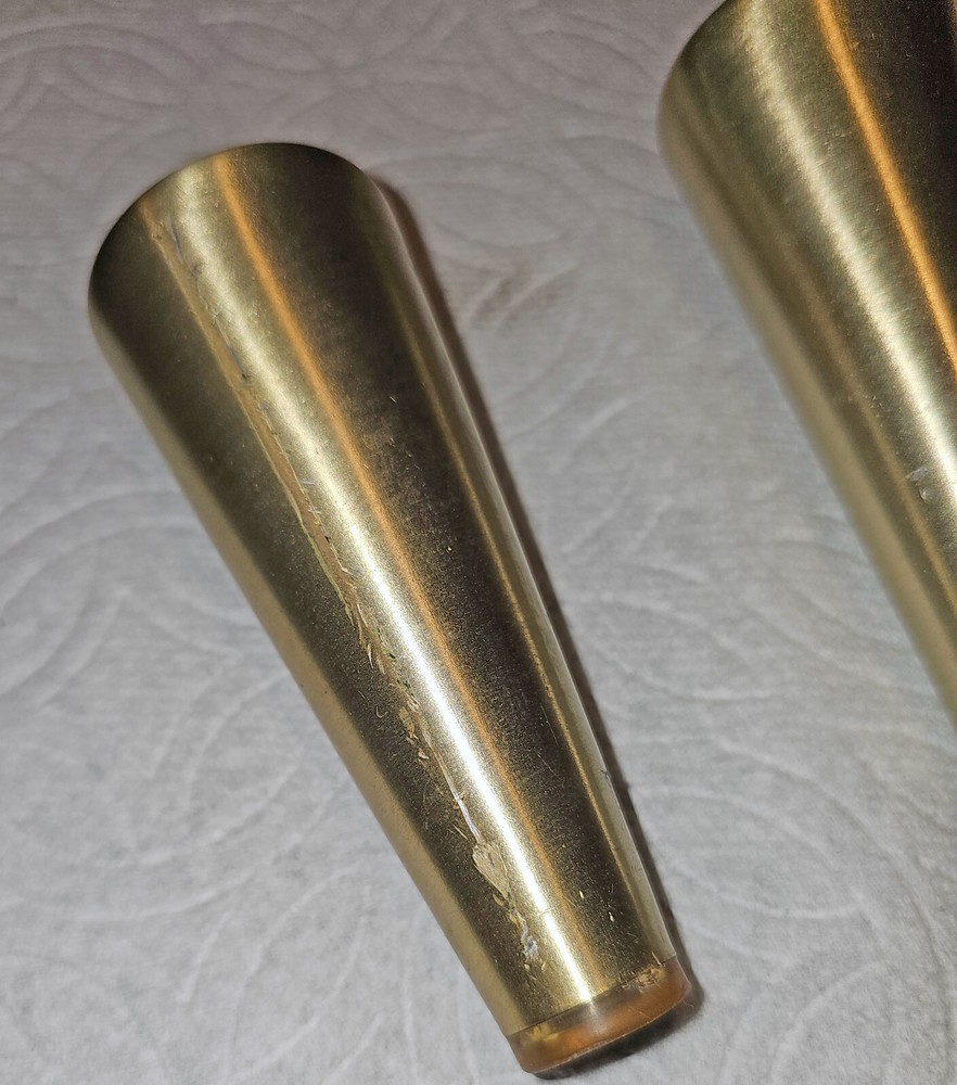 4 - Vintage Gold Metal Legs, 4" high