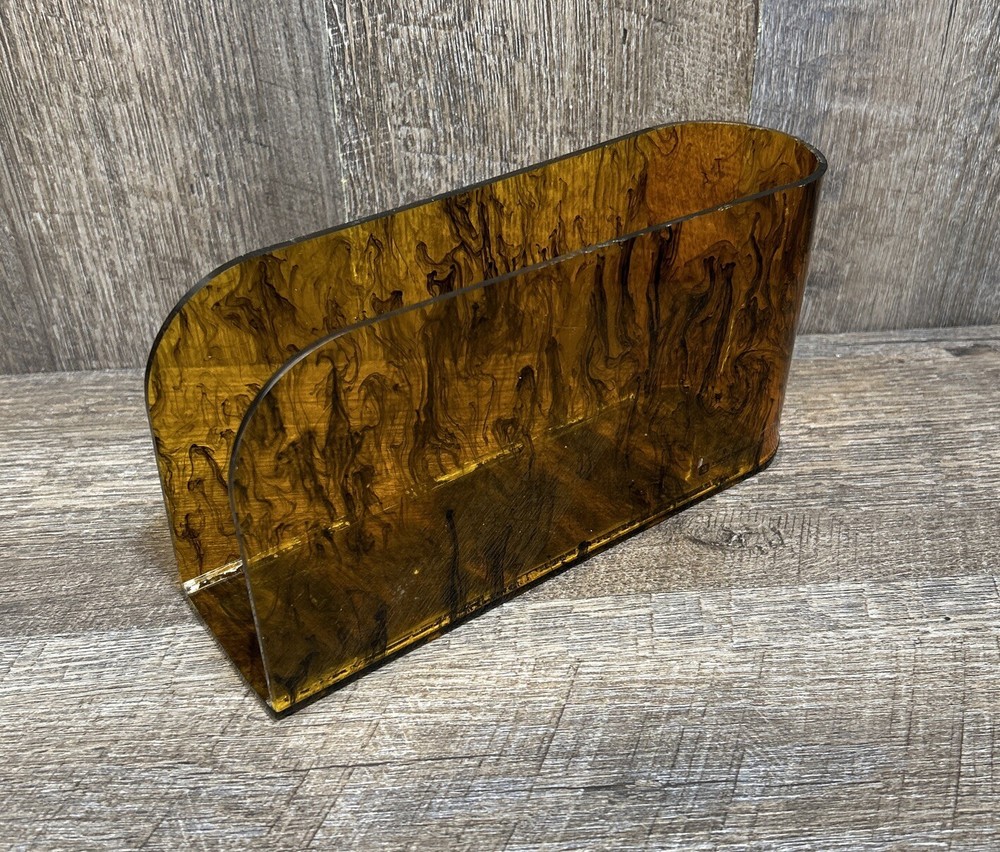 Tortoise Shell Magazine Holder/ File Holder