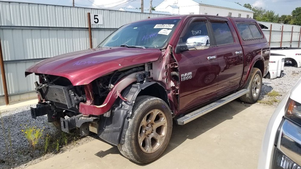 17 DODGE RAM 1500 CREW CAB DOOR ASSEMBLY FRONT RIGHT PASSENGER RED