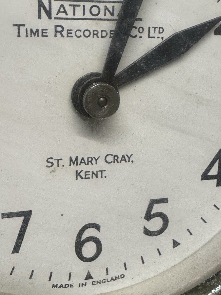 National Time Recorder Clocking In machine