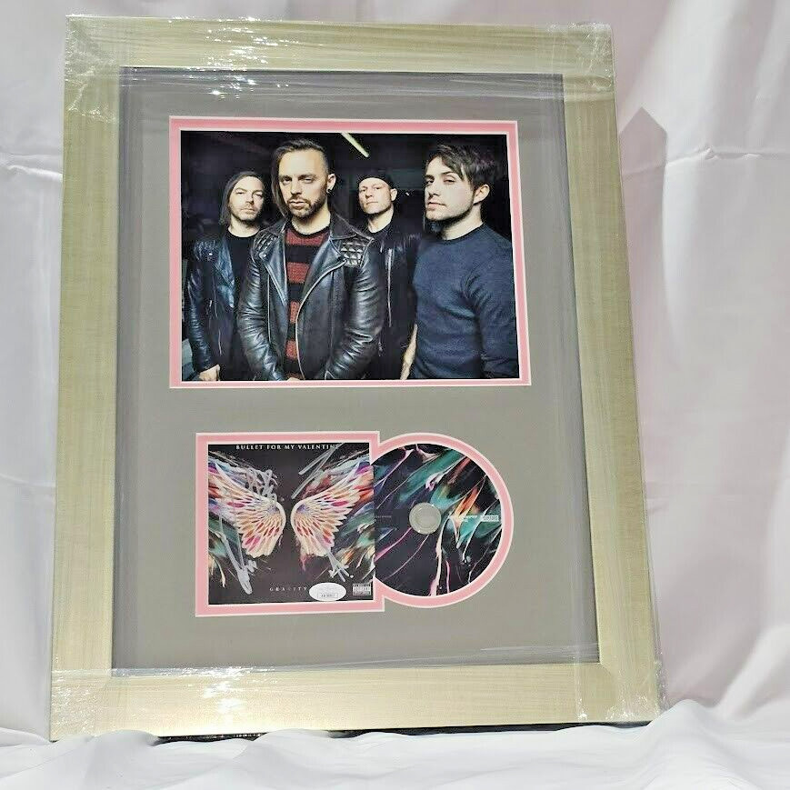Bullet for my Valentine Signed Autographed Gravity CD JSA Framed