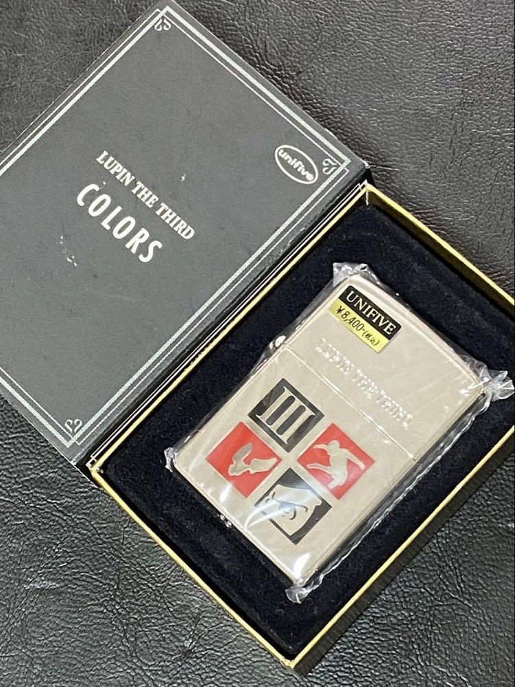 Zippo Lupin The Third Colors Silver One Sided Processing Lighter Regular Japan