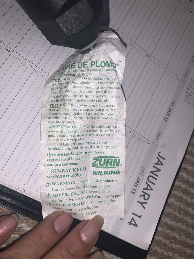 ZURN PRESSURE REDUCING VALVE 1-3/4" NR3XL