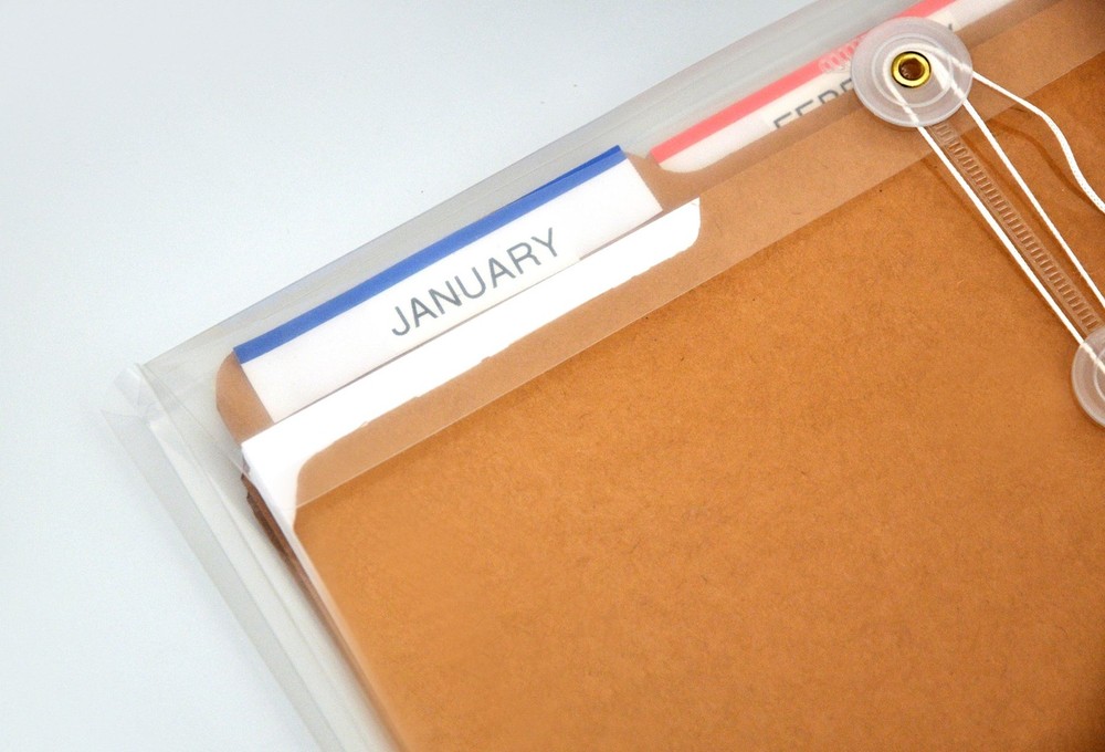 Clear Poly Envelope Letter Size Gusset String Tie Side Load 6 Pack
