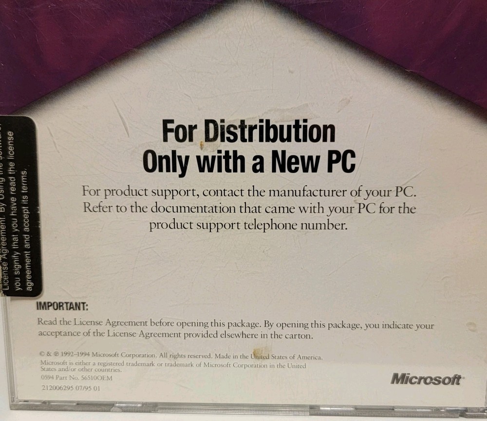 Microsoft Musical Instruments (CD Windows 1990's) Microsoft Home - Windows 95