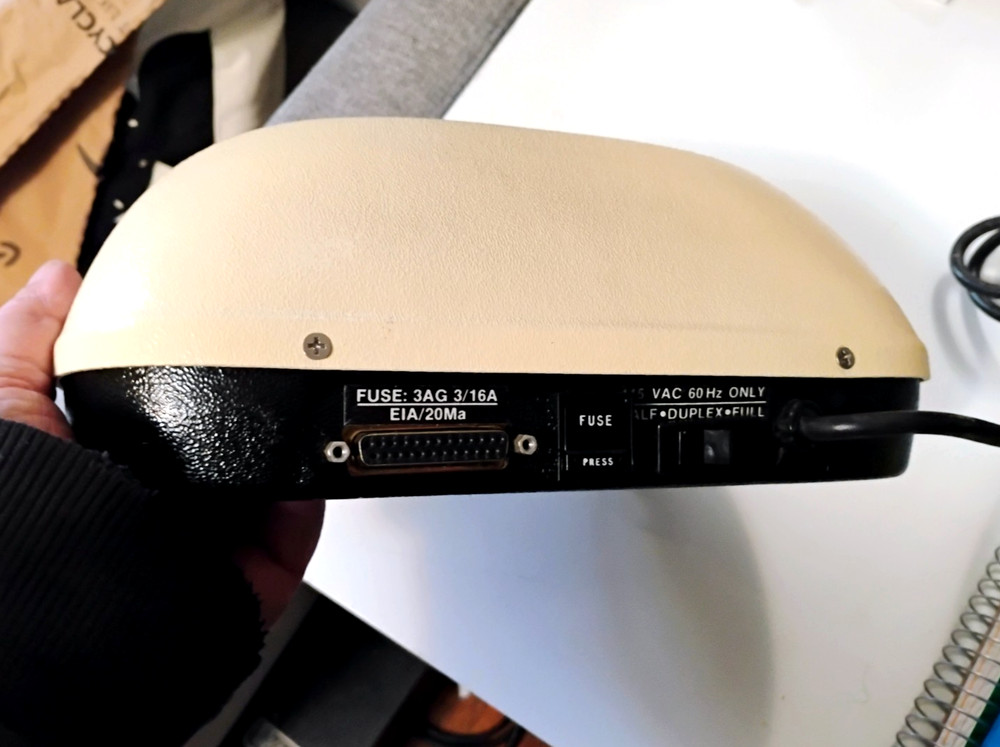 1970s VEN-TEL Model Data Coupling Modem Acoustic Data Coupler
