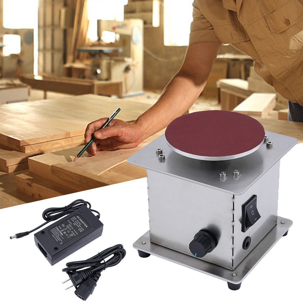 4" Mini Disc Sander with Variable Speed 6000RPM Electric Small Hobby Disk Sander