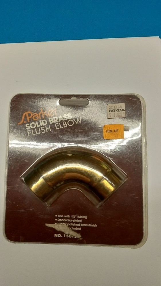 Cast Solid Brass Foot Rail STEP FLUSH ELBOW NEW 1 1/2  Inch